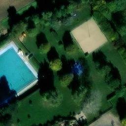 Sand Volleyball Court — aerial view