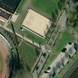Sand Volleyball Court — aerial view