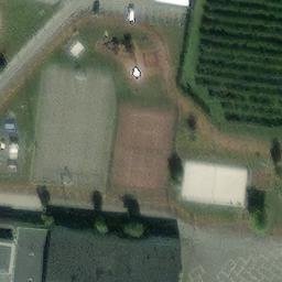 Sand Volleyball Court — aerial view