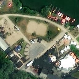 Sand Volleyball Court — aerial view