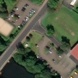 Sand Volleyball Court, Philippsthal (Werra) — aerial view