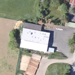 Sand Volleyball Court, Morsbach — aerial view
