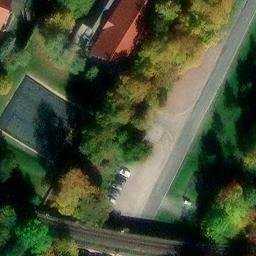 Sand Volleyball Court, Arnstadt — aerial view