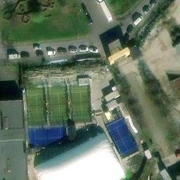 Sand Volleyball Court — aerial view