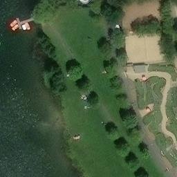 Sand Volleyball Court — aerial view