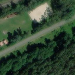 Sand Volleyball Court — aerial view