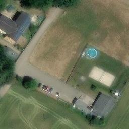 Sand Volleyball Court — aerial view
