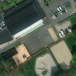 Sand Volleyball Court — aerial view