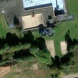 Sand Volleyball Court — aerial view