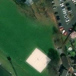 Sand Volleyball Court — aerial view