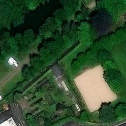 Sand Volleyball Court, Marburg — aerial view