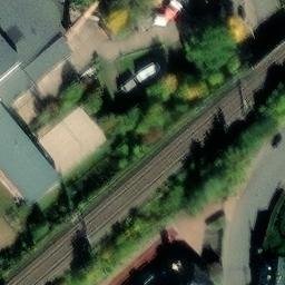 Sand Volleyball Court — aerial view