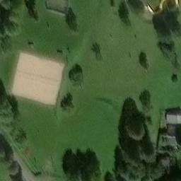 Sand Volleyball Court — aerial view