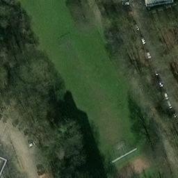 Grass Volleyball Court — aerial view