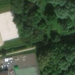 Sand Volleyball Court — aerial view