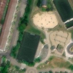 Boing Boing Beach Sports Court — aerial view