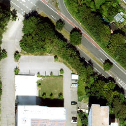 Sand Volleyball Court — aerial view