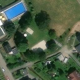 Sand Volleyball Court — aerial view