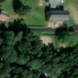 Volleyball Court near Josefův Důl — aerial view