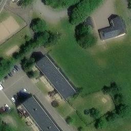 Sand Volleyball Court — aerial view
