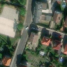 Sand Volleyball Court — aerial view