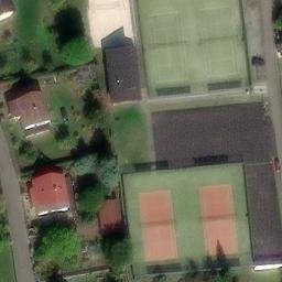 Sand Volleyball Court — aerial view