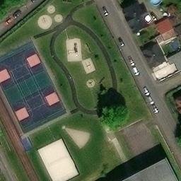 Volleyball Court — aerial view