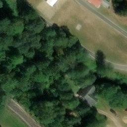 Sand Volleyball Court — aerial view