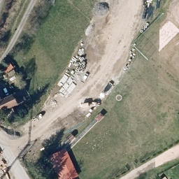 Sand Volleyball Court, Uhlstädt-Kirchhasel — aerial view