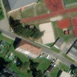 Sand Volleyball Court — aerial view