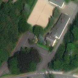 Sand Volleyball Court — aerial view