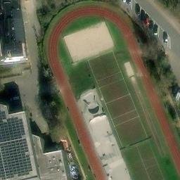Sand Volleyball Court — aerial view