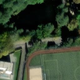 Sand Volleyball Court — aerial view