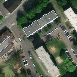Volleyball Court near Liberec — aerial view