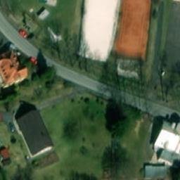 Sand Volleyball Court — aerial view