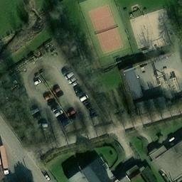 Sand Volleyball Court — aerial view