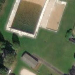 Sand Volleyball Court — aerial view