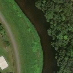 Sand Volleyball Court — aerial view