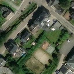 Sand Volleyball Court — aerial view