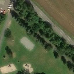 Grass Volleyball Court — aerial view