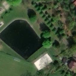 Sand Volleyball Court — aerial view