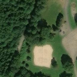 Sand Volleyball Court — aerial view