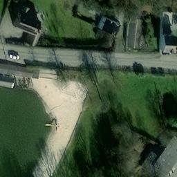 Sand Volleyball Court — aerial view