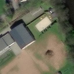 Sand Volleyball Court — aerial view