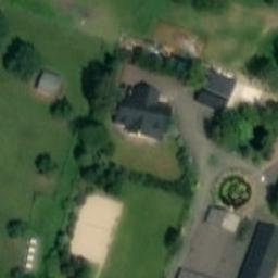 Sand Volleyball Court — aerial view