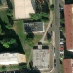 Sand Volleyball Court — aerial view