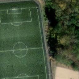 Sand Volleyball Court — aerial view