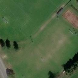 Volleyball Court near Dittersbach — aerial view