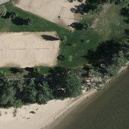 Volleyball — aerial view