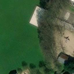 Sand Volleyball Court, Bonn — aerial view